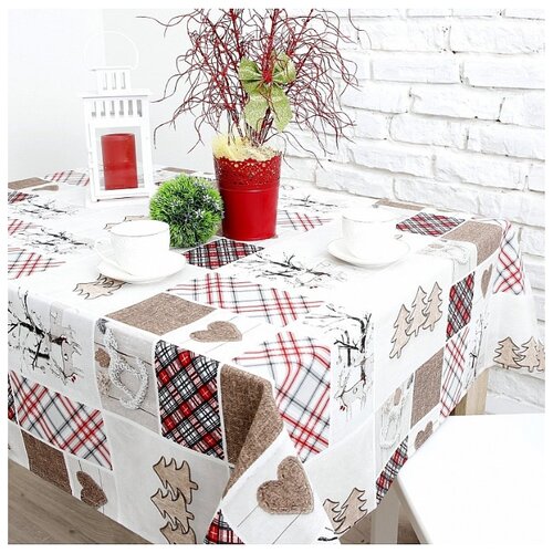 фото Скатерть nadzejka "шотландcкий лес-120", 120*150 см