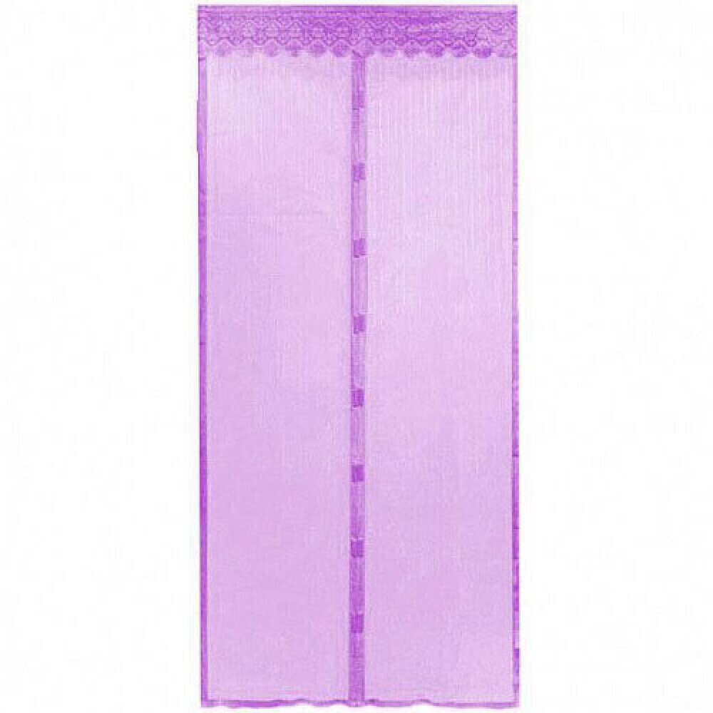 Магнитная антимоскитная сетка для двери фиолетовая