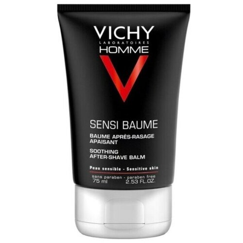Vichy Homme Sensi Baume смягчающий бальзам после бритья для чувствительной кожи, 75 мл
