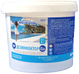 Быстрый стабилизированный хлор Aqualeon таб. 20 гр., 4 кг 1532339