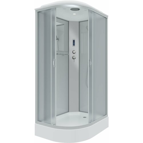 Душевая кабина Niagara Classic 120x80 NG-3312-14RP стекло матовое, профиль серебро с поддоном