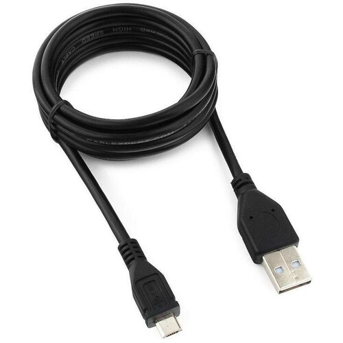 Кабель USB2.0 Cablexpert, USB-A - microUSB-B (m), 1,8м (CCP-mUSB2-AMBM)