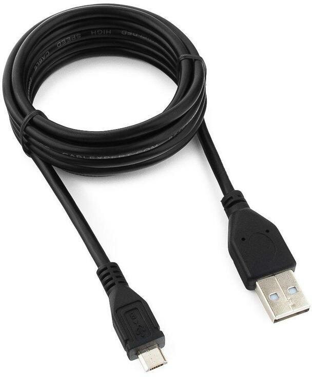 Кабель USB2.0 Cablexpert, USB-A - microUSB-B (m), 1,8м (CCP-mUSB2-AMBM) Gembird - фото №1