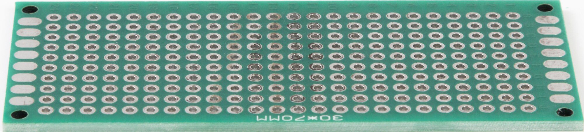 Печатная плата универсальная GSMIN PCB1 (3 см x 7 см) (Зеленый)
