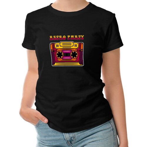 фото Футболка roly, хлопок, размер 44/46, черный