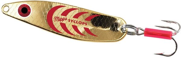 Блесна колеблющаяся Mepps SYCLOPS, 0, Gold/Red 8 г