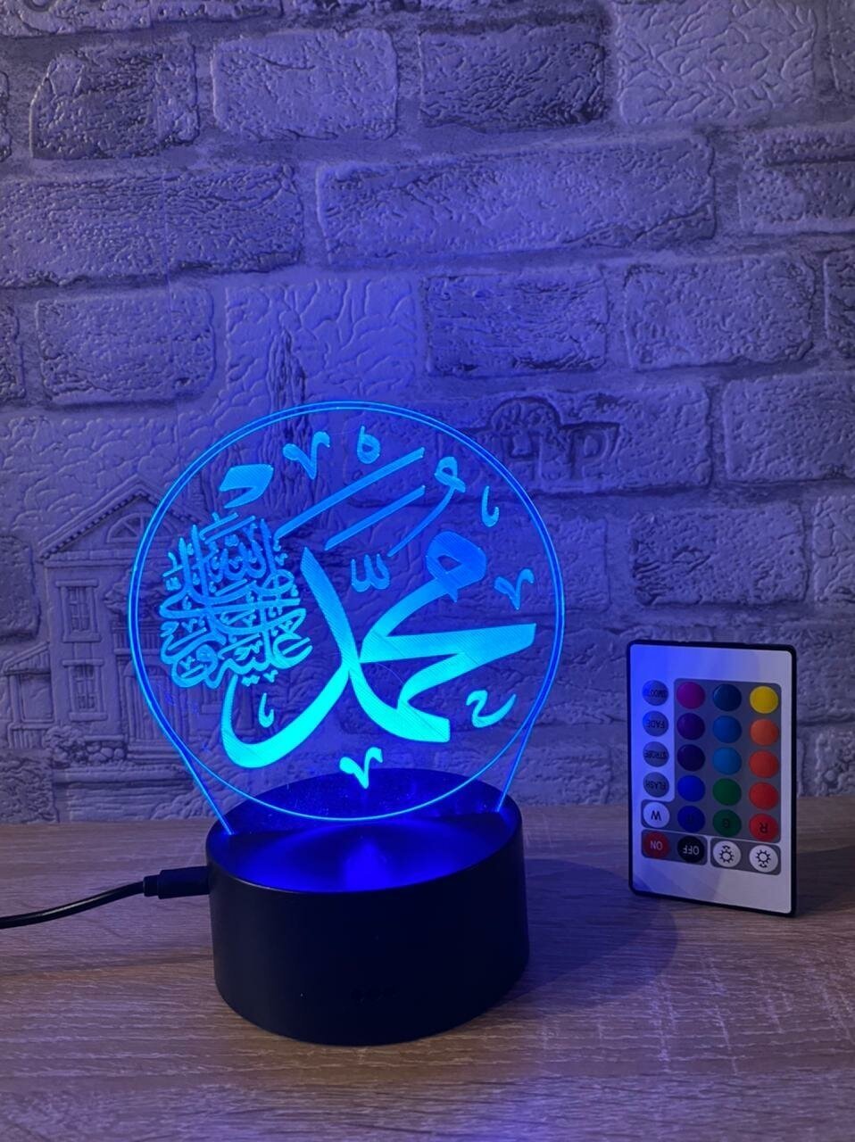3D Светильник исламская тема.. С пультом - фотография № 4