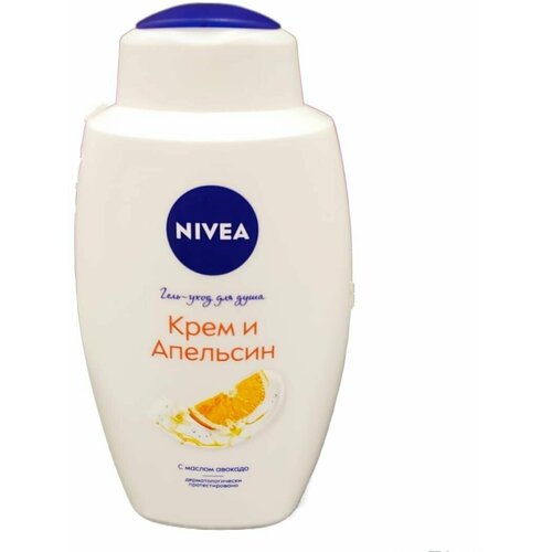 Nivea/ Гель для душа Крем и апельсин