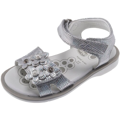 фото Сандалии chicco, размер 25, серебряный