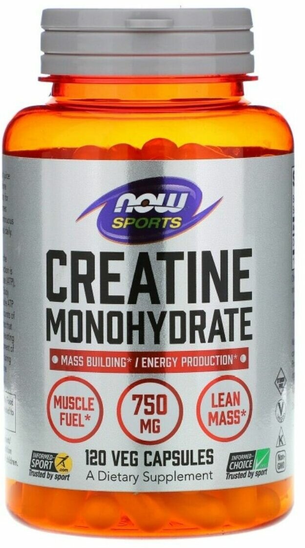 Creatine monohydrate креатин моногидрат 750 мг 120 капс.