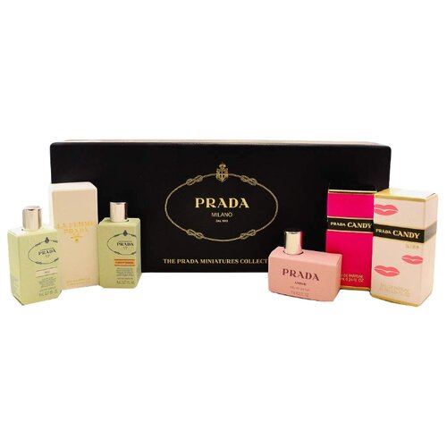 Парфюмерная вода Prada Miniatures collection La Femme Prada, Candy, Candy Kiss, Amber, Les Infusions De Prada Iris, Les Infusions De Prada Fleur D oranger