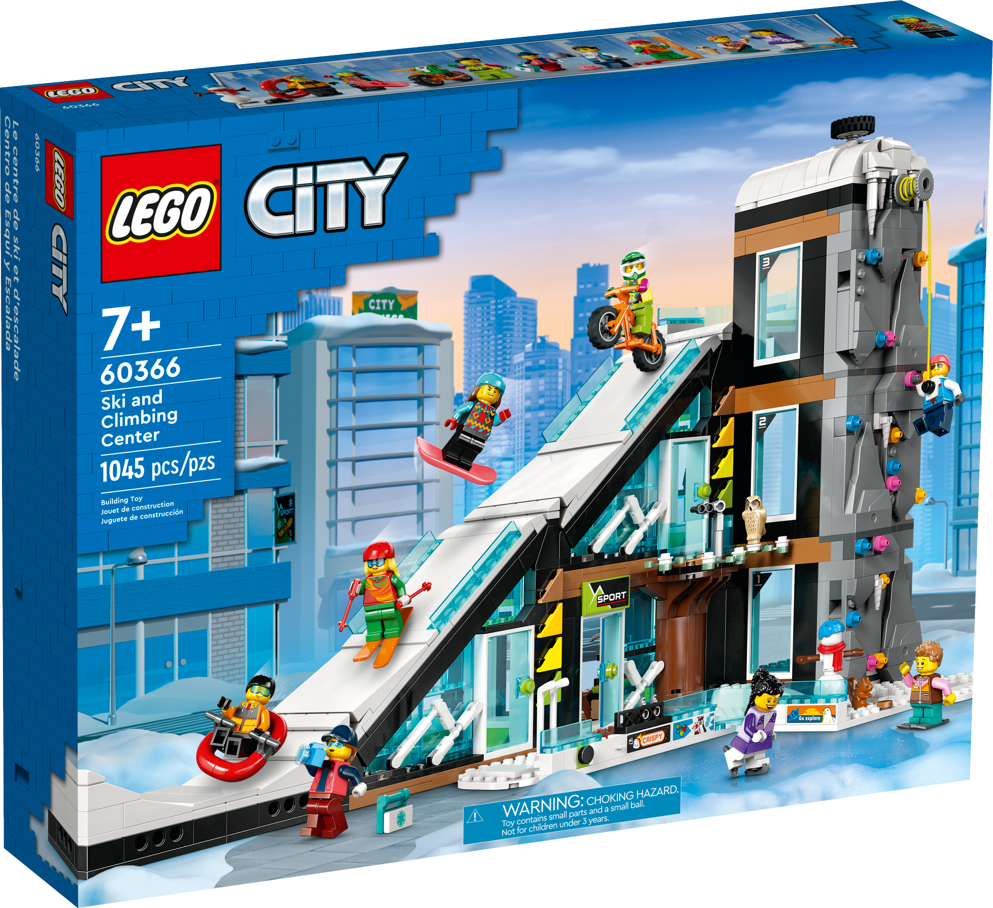 Конструктор LEGO City 60366 Ski and Climbing Center, 1045 дет.