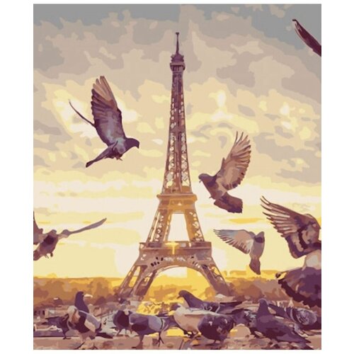 Картина по номерам Птицы у Эйфелевой башни 40х50 см Art Hobby Home картина по номерам птицы у эйфелевой башни 40х50 см