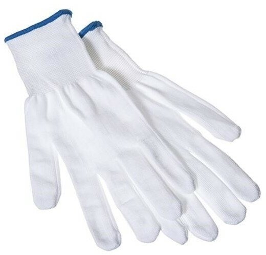 фото Перчатки нейлоновые белые 3 пары