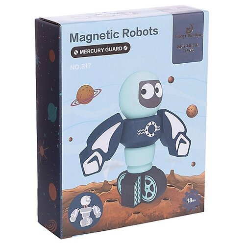 Конструктор Smart Builders Magnetic Robots 317j Mercury Guard, 7 дет.