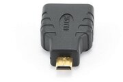 Переходник HDMI-microHDMI Cablexpert A-HDMI-FD, 19F/19M, золотые разъемы, черный