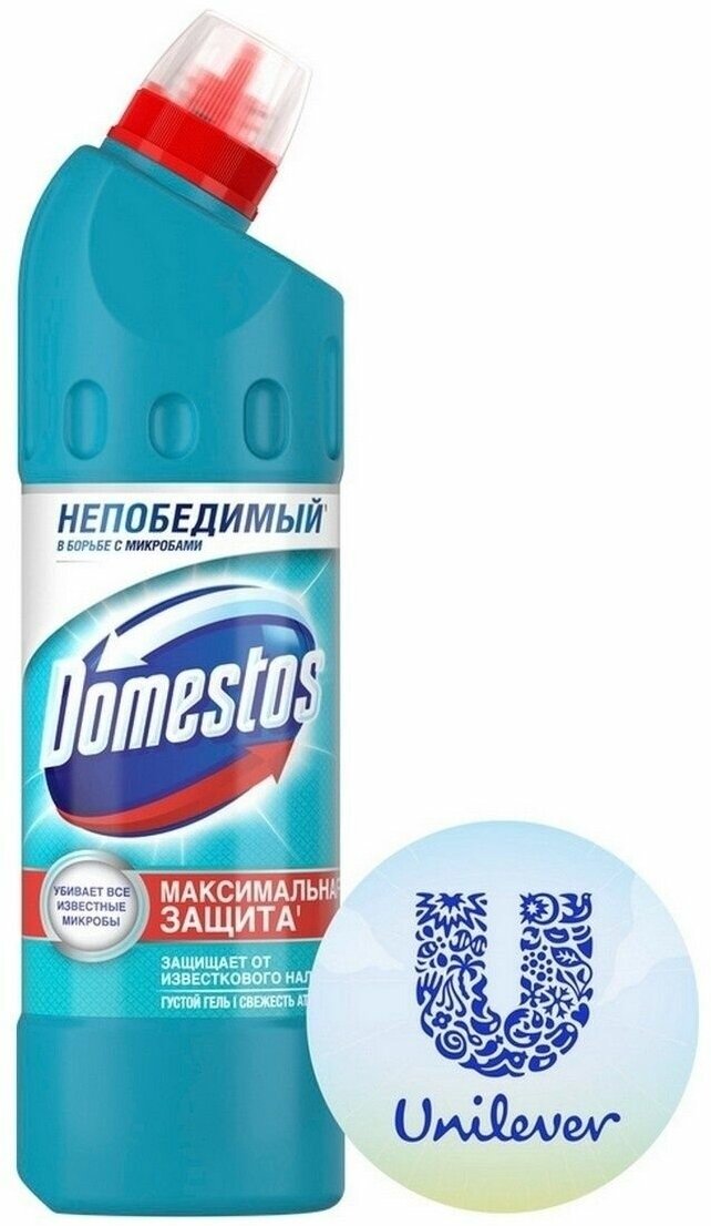 Domestos гель универсальный Двойная сила Свежесть Атлантики, 0.5 л - фотография № 15