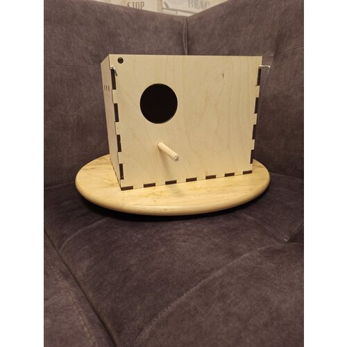 Гнездовые домики для неразлучников и выставочных ВВП попугаев Левостороний леток