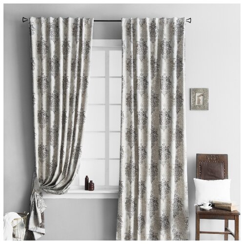 фото Комплект штор pasionaria "лима коричневый" на шторной ленте, 140х280 см - 2 шт.