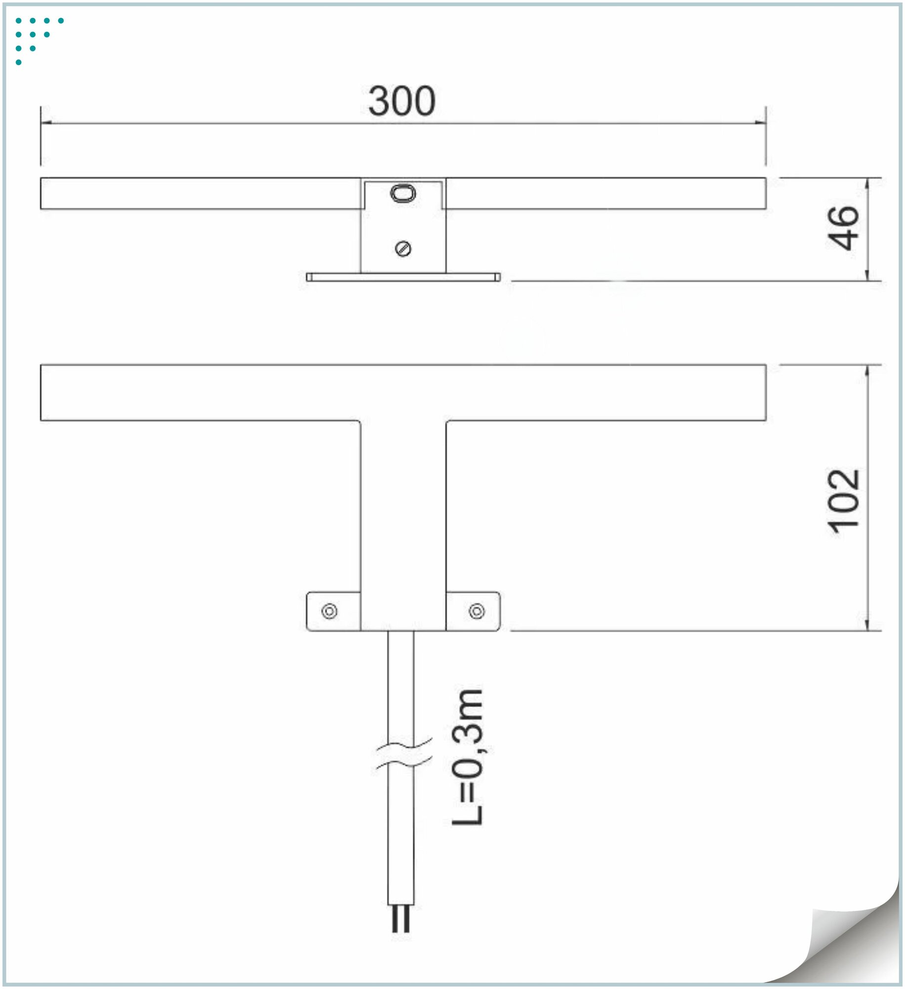 Светильник LED Fagus-4, GLS, IP44, 220V, светодиодный, мебельный декоративный в ванную комнату, для подсветки зеркал и картин, хром - фотография № 10