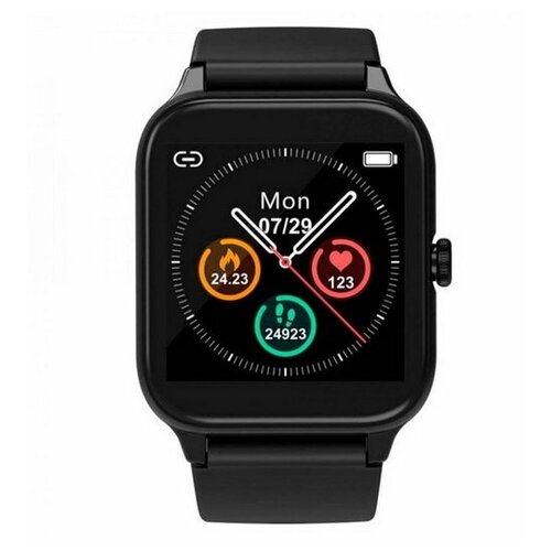 Смарт-часы R3 15 уведомления контроль ЧСС 12 режимов фитнеса черные 359200₽