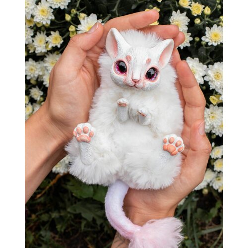 Шиншилла белая. Игрушка