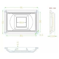 Линза для светодиодов BEELED BLD-LENS-D64X91H14-90DEG