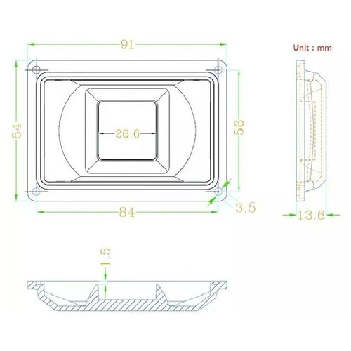 Линза для светодиодов BEELED BLD-LENS-D64X91H14-90DEG