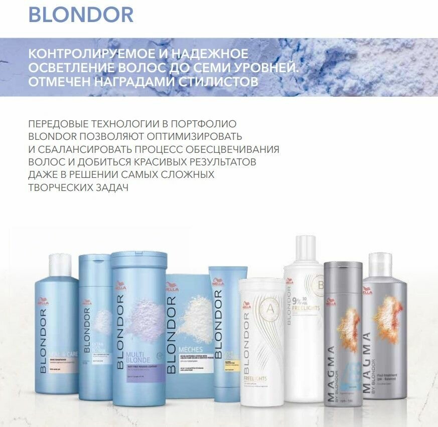 Wella Professionals Пудра обесцвечивающая BlondorPlex без образования пыли, 800 г (Wella Professionals, ) - фото №6