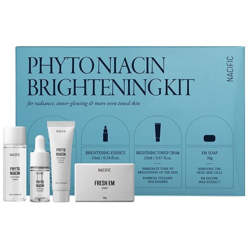 Набор уходовых средств осветляющий с ниацинамидом Nacific Phyto Niacin Brightening KIT