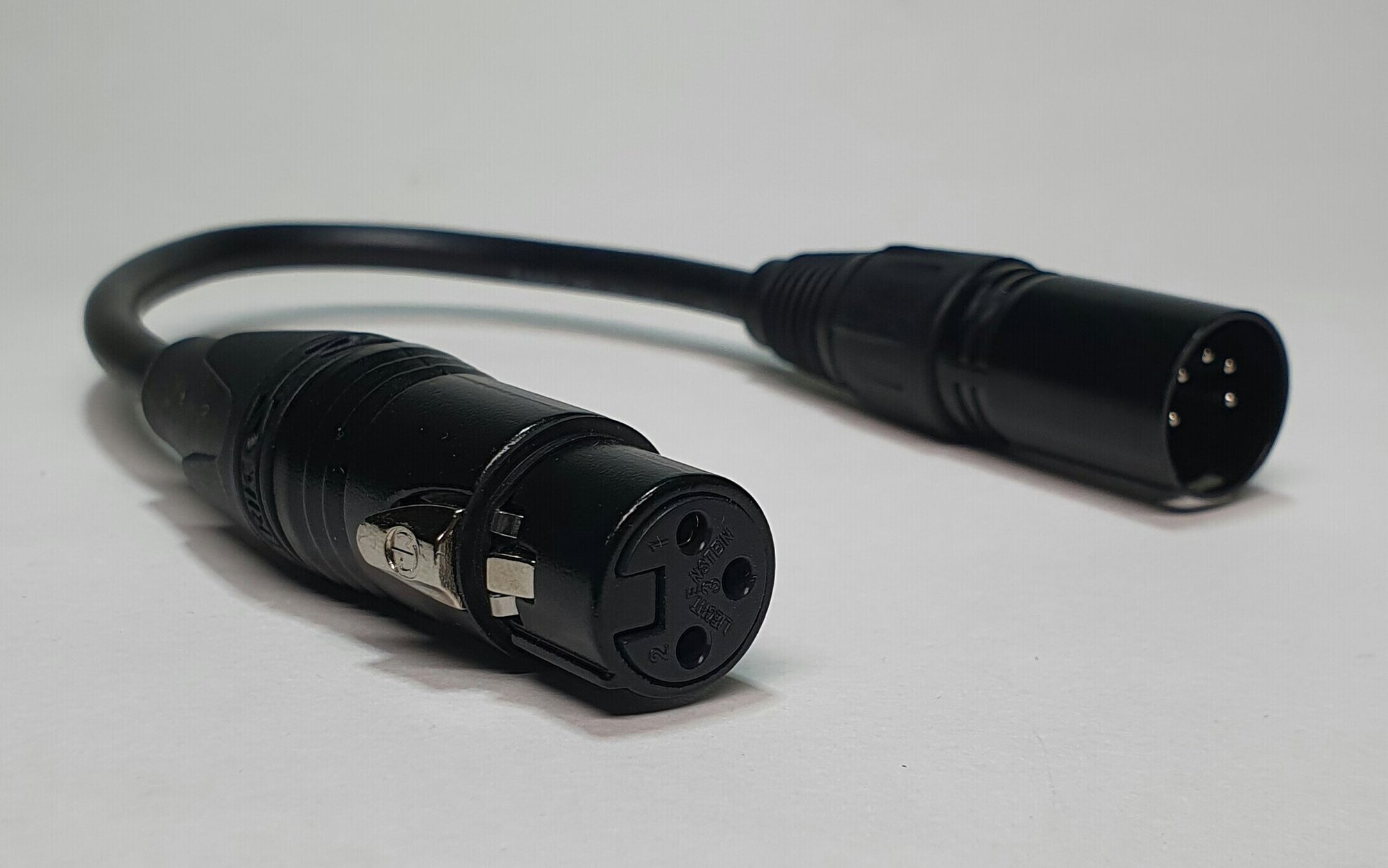 Кабель-переходник xlr 3pin female - xlr 5 pin male