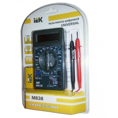 электроизмерительные мультиметры и тестеры fluke 1503 IEK Мультиметр цифровой Universal M838 TMD-2S-838 (68 шт.)