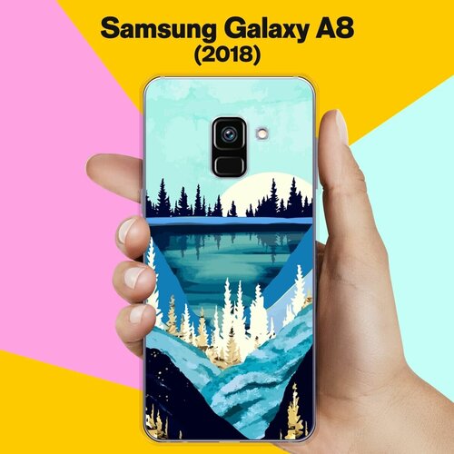 силиконовый чехол париж зарисовки на samsung galaxy a8 2018 самсунг галакси а8 2018 Силиконовый чехол на Samsung Galaxy A8 (2018) Пейзаж 10 / для Самсунг Галакси А8 2018