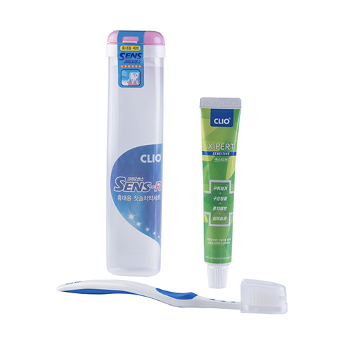 Дорожный набор зубная паста + щетка [Clio] New Portable Sense R + Expert Toothpaste clio набор дорожный щетка паста toothbrush toothpaste 3 уп