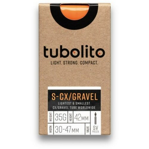 Камера велосипедная ультралегкая (вес 35 г) TUBOLITO Туболито S-Tubo-CX/Gravel-All-SV42 28