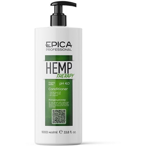 EPICA Professional кондиционер Hemp Therapy Organic для роста волос, 1000 мл epica professional шампунь organic hemp therapy для роста волос 250 мл