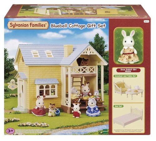 Игровой набор Sylvanian Families Коттедж с синей крышей 5671, 22 дет.