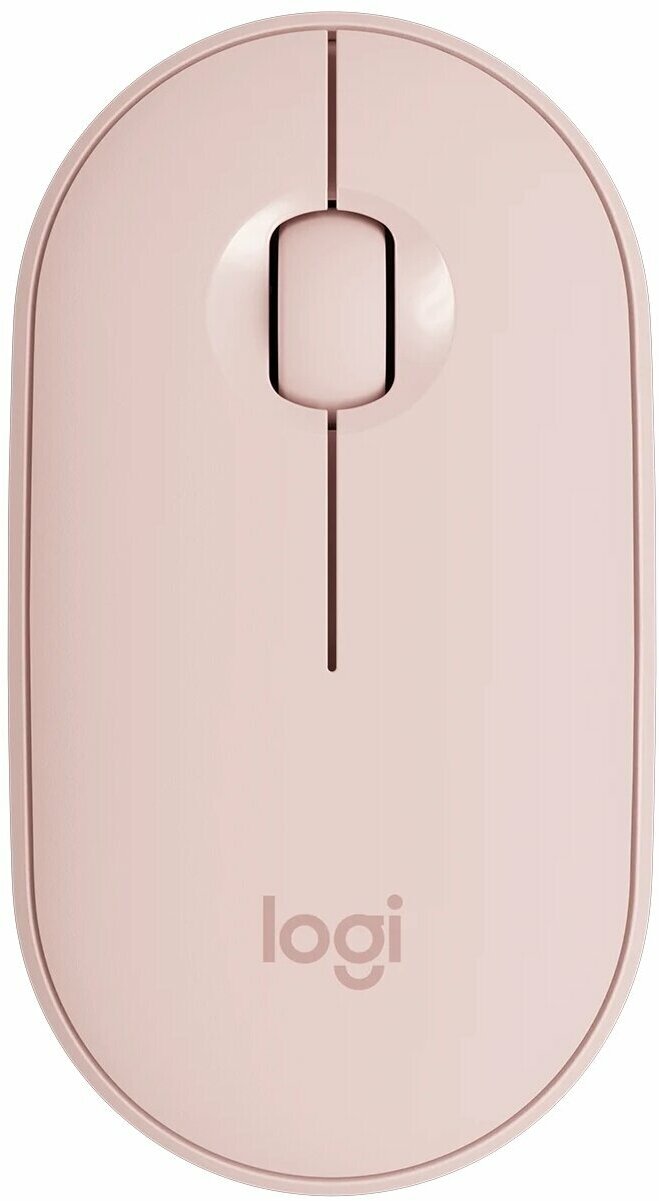 Беспроводная компактная мышь Logitech Pebble M350, светло-розовый