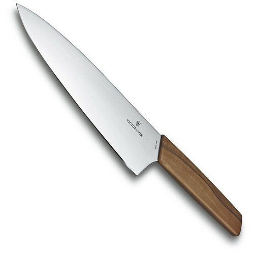Нож кухонный Victorinox Swiss Modern, разделочный, 200мм, стальной, дерево [6.9010.20g]