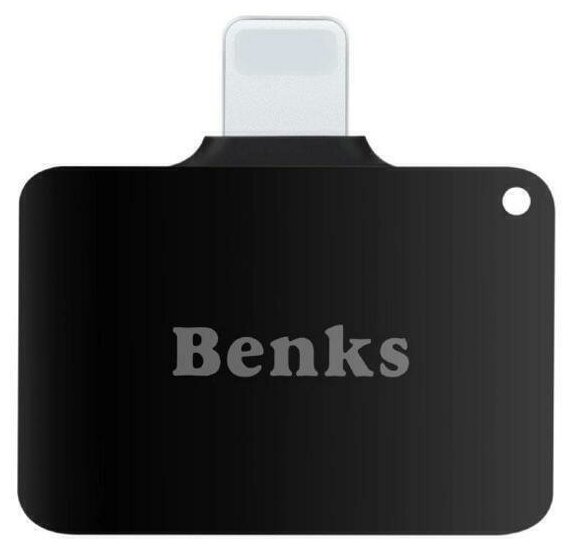 Адаптер Benks Lightning to Audio 8 pin для iPhone (rose gold)