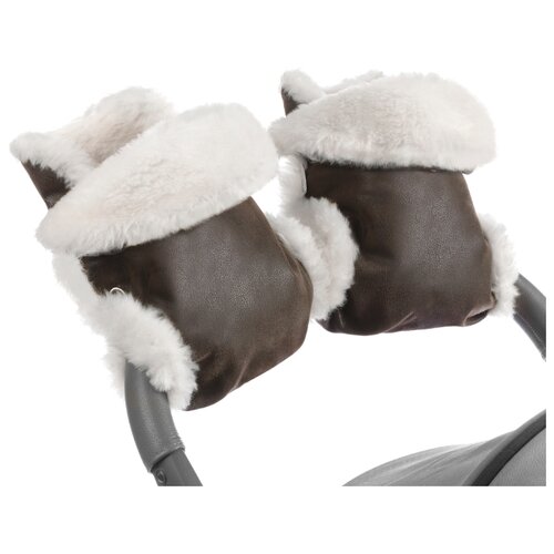 Муфта-рукавички для коляски Esspero Gretta (100% овечья шерсть) (Brown)