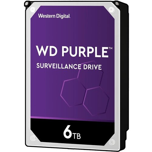 Жесткий диск HDD 3.5 WD Purple 6Tb (WD63PURZ)