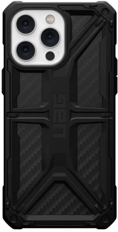 Чехол UAG (Urban Armor Gear) Monarch Series для iPhone 14 Pro, Carbon Fiber, Черный