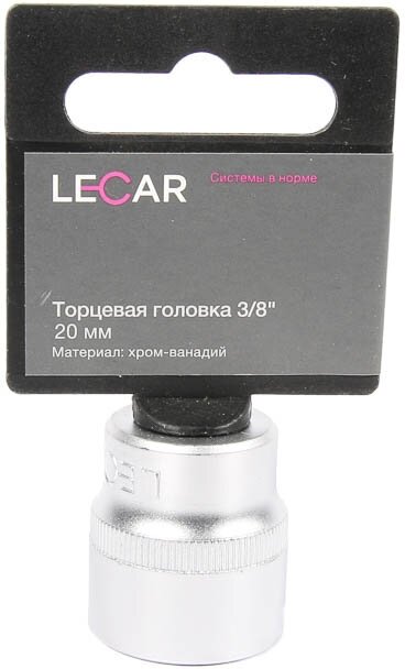 Торцевая Головка 3/8 20 Мм. (Хром-Ванадий) LECAR арт. LECAR000201214 - фотография № 7