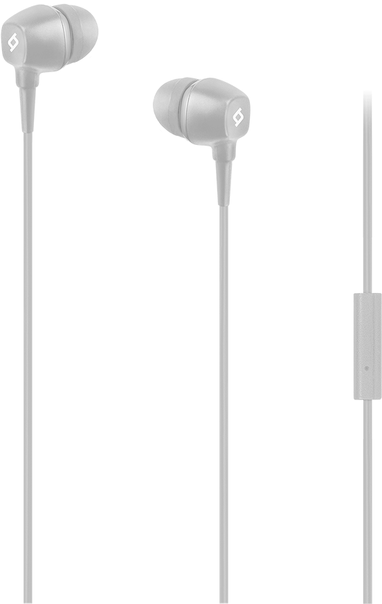 Наушники Проводные с микрофоном Ttec Pop Внутриканальные Серый 2KMM13GR