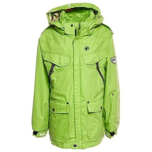Демисезонная удлиненная куртка Reima,521000-843 Limen green, размер 128