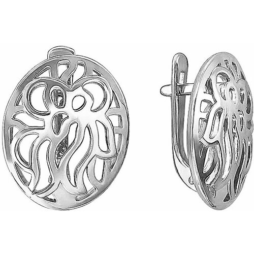 фото Серьги из серебра 925 пробы без вставок 01с056518. размер б/р эстет