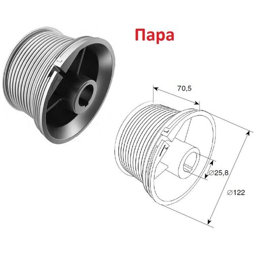 Барабан М 102, Н 3250 для стандартного подъема, DH11011 - DoorHan