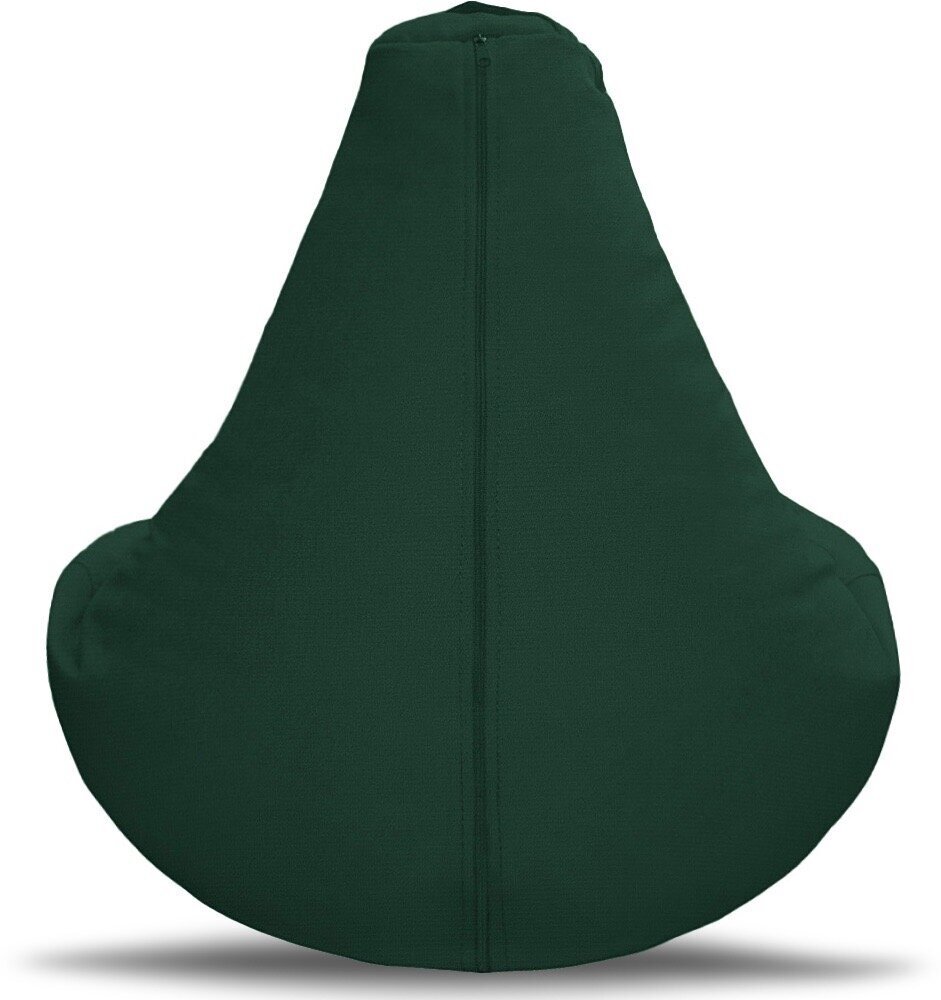 Кресло-мешок Груша, MyPuff, размер XXXХL-Комфорт, мебельный велюр, зеленый