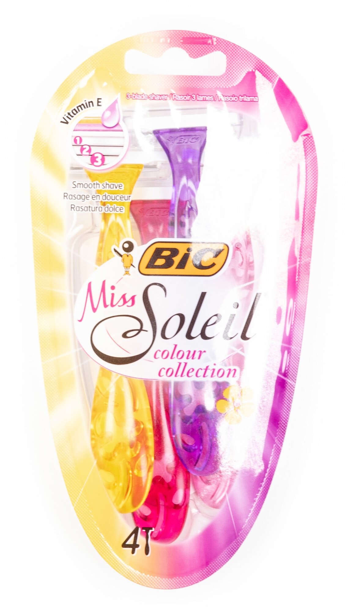 Бритва Bic Miss Soleil Colour Collection одноразовая 4шт - фото №14